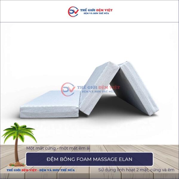 Đệm bông ép mix foam Massage Elan